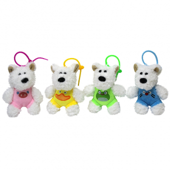 Купить Брелок-игрушка "Собачка" 12,5 х 10 см оптом